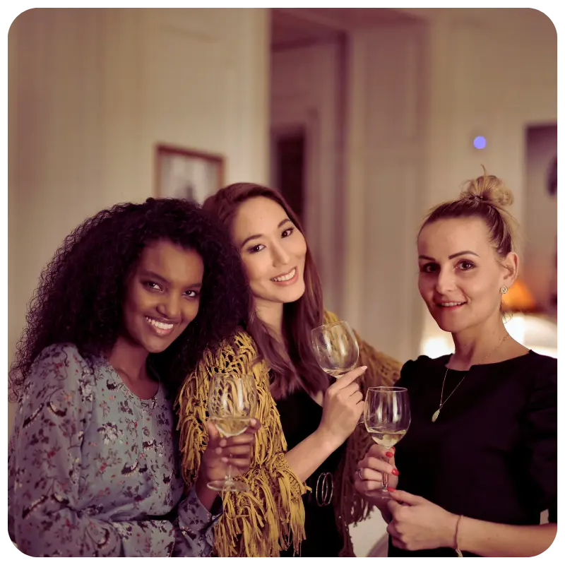 Women meeting and socializing together, representing making friends in a new city