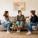 explaining a friendship breakup: two women talking together