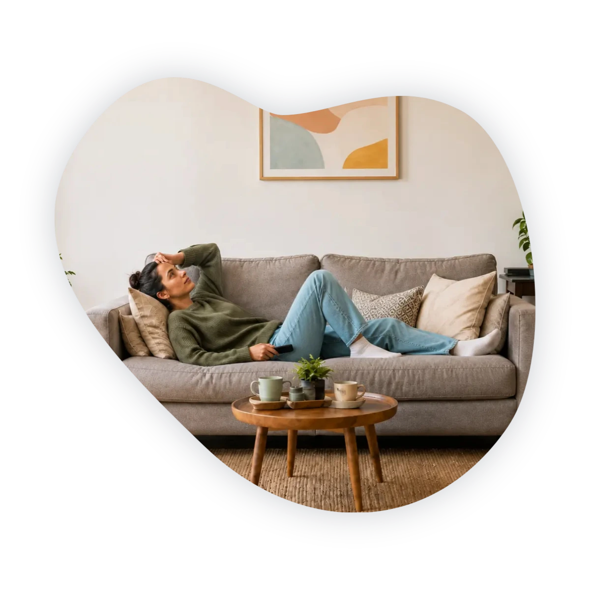 explaining a friendship breakup: woman sitting with her thoughts